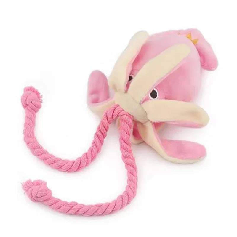 Interactive Octopus Rope Toy – Plush Chew & Play Toy for Dogs and Cats