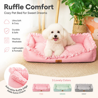 Soft Summer Pet Bed Sofa – Breathable Washable Bed for Dogs & Cats
