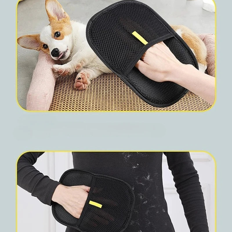 Pet Hair Remover Portable Washable Clothes Hair Gloves