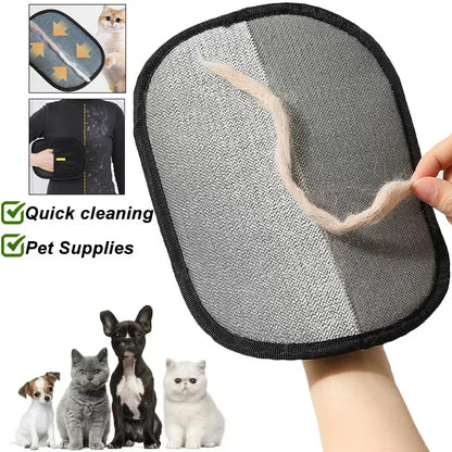 Pet Hair Remover Portable Washable Clothes Hair Gloves