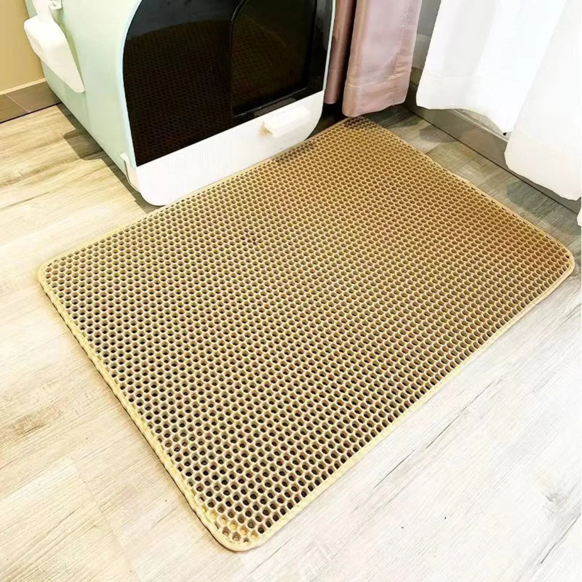 Heavy-Duty Cat Litter Mat – Waterproof Double-Layer Washable Floor Mat