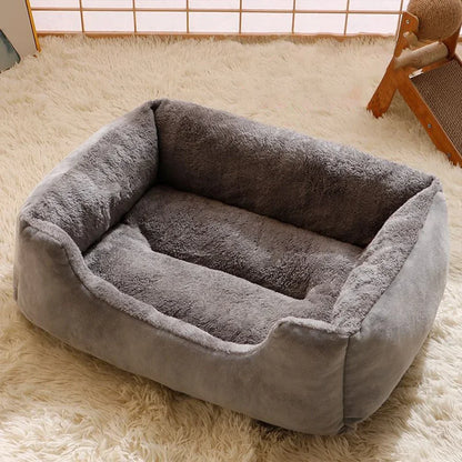 Soft Plush Cat Bed – Breathable Sleeping Cushion for Cats & Small Dogs