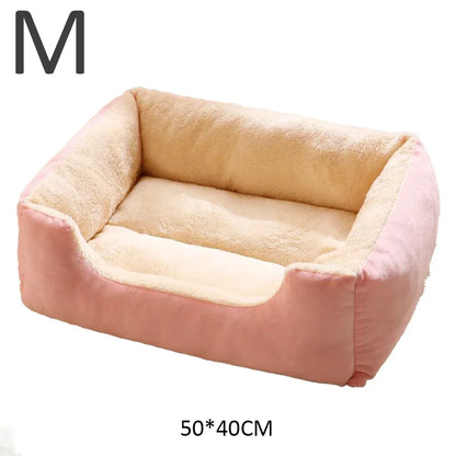 Soft Plush Cat Bed – Breathable Sleeping Cushion for Cats & Small Dogs
