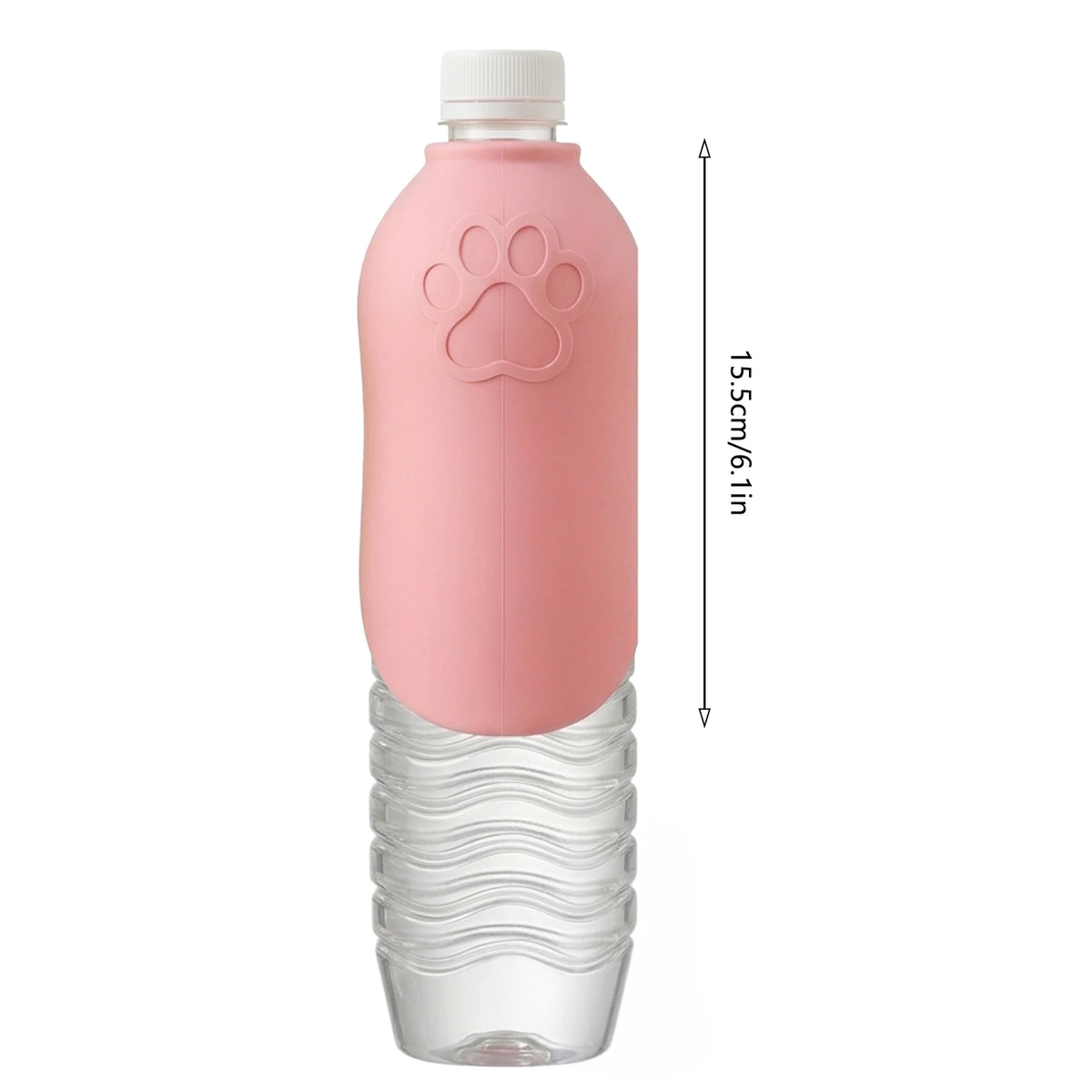 Foldable Silicone Pet Water Bottle – Portable Travel Dispenser for Dogs & Cats