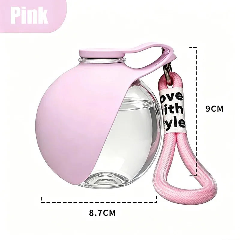 285ML Portable Dog Water Bottle – Leak-Proof 2-in-1 Travel Bottle with Silicone Bowl