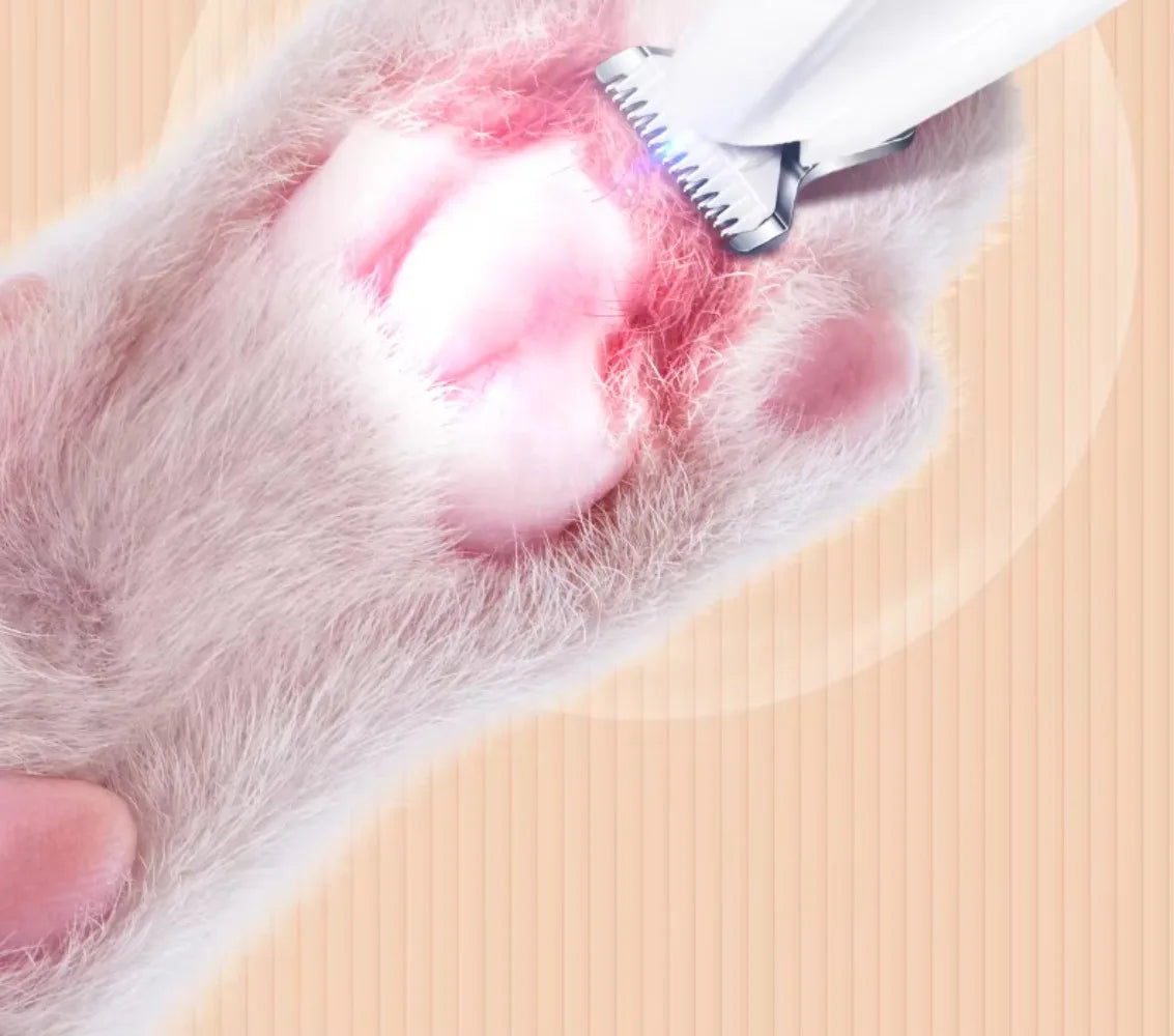 Low-Noise Pet Paw Hair Trimmer – USB Rechargeable Grooming Clipper for Dogs & Cats