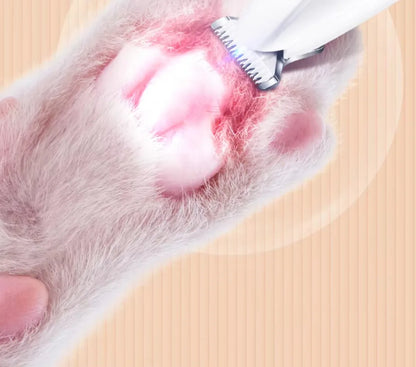 Low-Noise Pet Paw Hair Trimmer – USB Rechargeable Grooming Clipper for Dogs & Cats