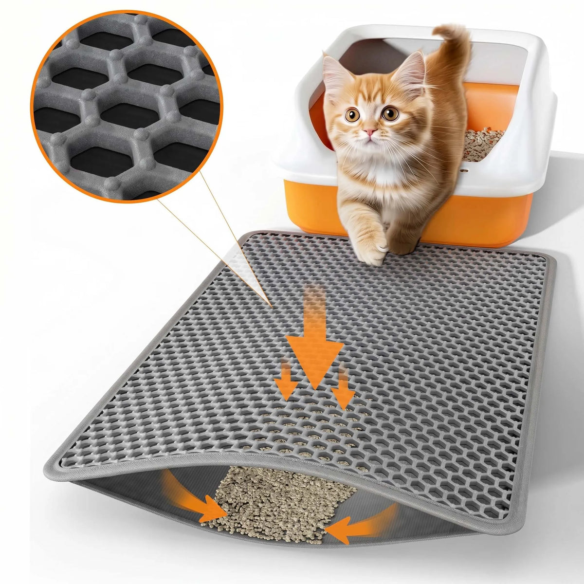 Pet Cat Litter Mat Waterproof Double Pad Products For Cats Accessories