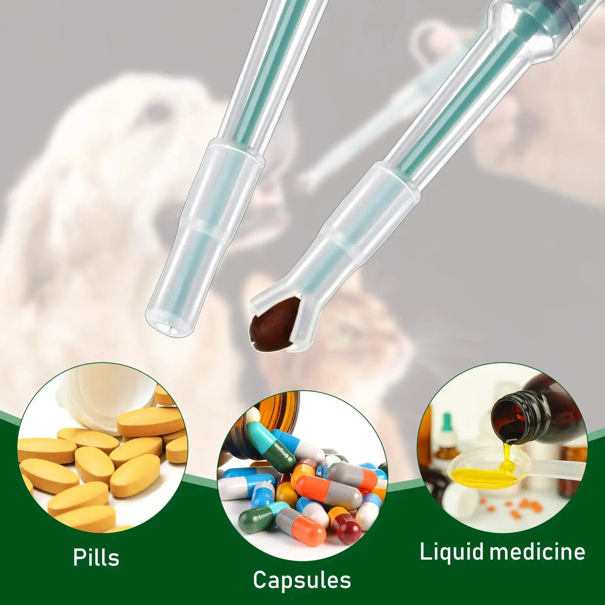 Pet Medication Dispenser – Easy Pill & Capsule Feeder for Cats and Dogs