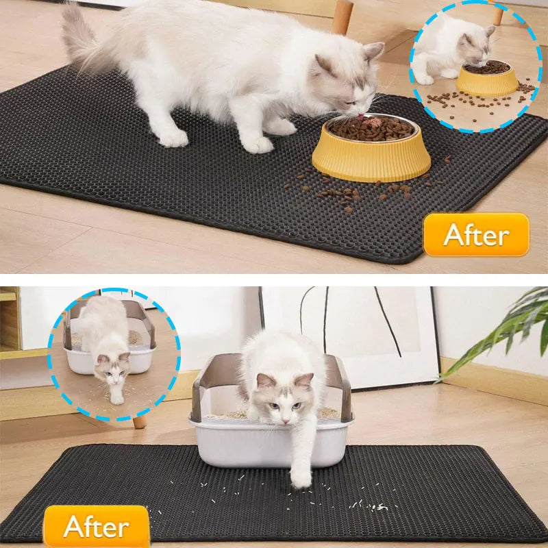 Pet Cat Litter Mat Waterproof Double Pad Products For Cats Accessories