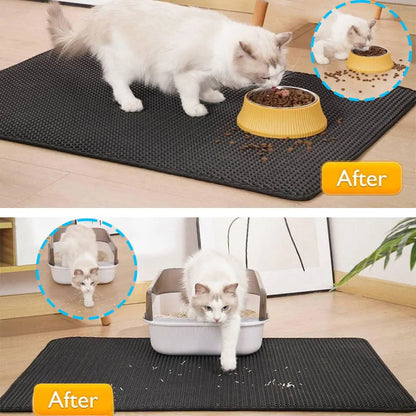 Pet Cat Litter Mat Waterproof Double Pad Products For Cats Accessories
