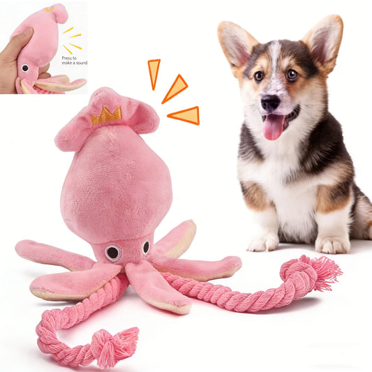 Interactive Octopus Rope Toy – Plush Chew & Play Toy for Dogs and Cats
