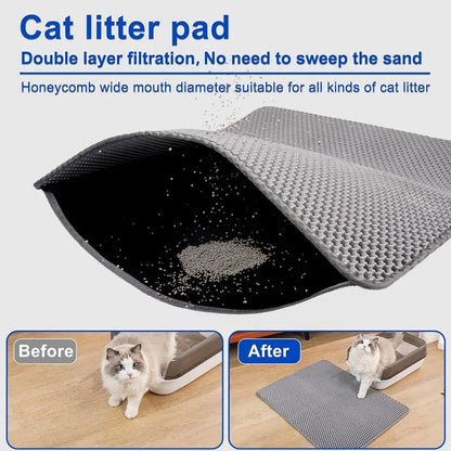 Pet Cat Litter Mat Waterproof Double Pad Products For Cats Accessories