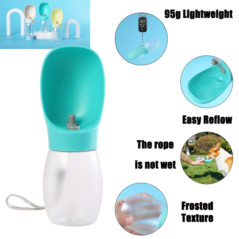 300ML Portable Dog Water Bottle – Leakproof Travel Water Bottle for Dogs & Cats