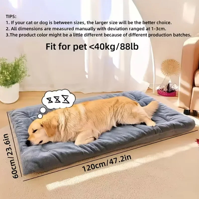 Extra Large Plush Dog Bed 120 × 60CM – Comfortable Sofa Bed for Dogs