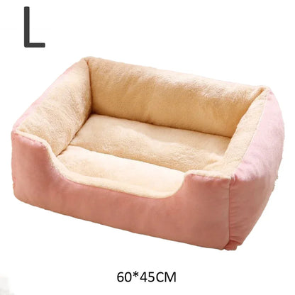 Soft Plush Cat Bed – Breathable Sleeping Cushion for Cats & Small Dogs