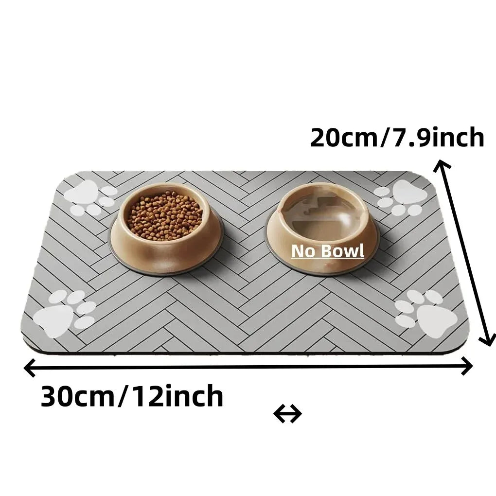 Absorbent Pet Feeding Mat – Waterproof Non-Slip Placemat for Dogs & Cats