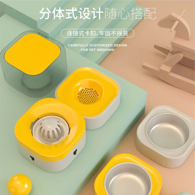 Automatic Pet Feeding & Watering Device – Detachable & Washable Food Bowl for Dogs & Cats