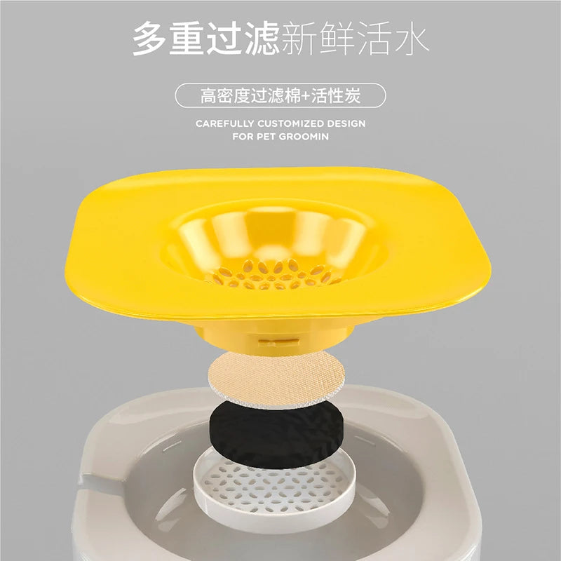 Automatic Pet Feeding & Watering Device – Detachable & Washable Food Bowl for Dogs & Cats