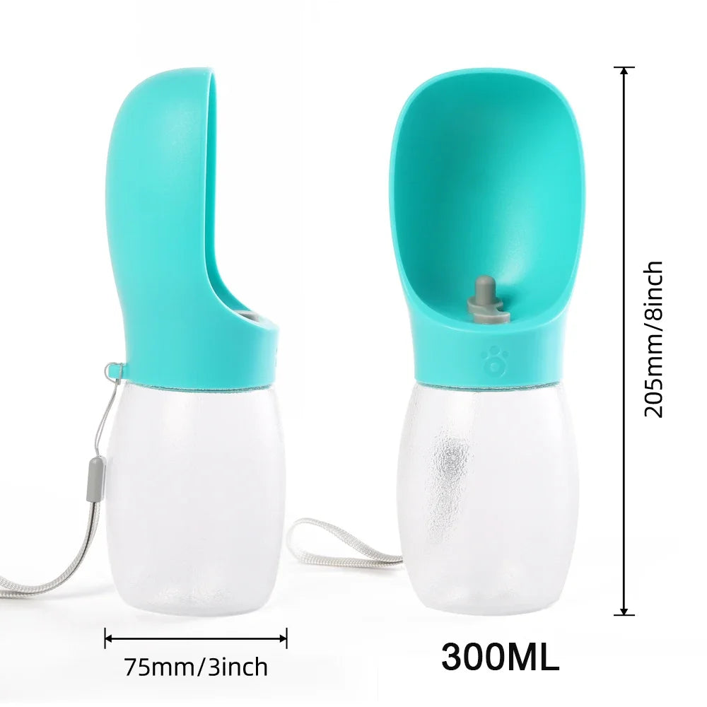 300ML Portable Dog Water Bottle – Leakproof Travel Water Bottle for Dogs & Cats