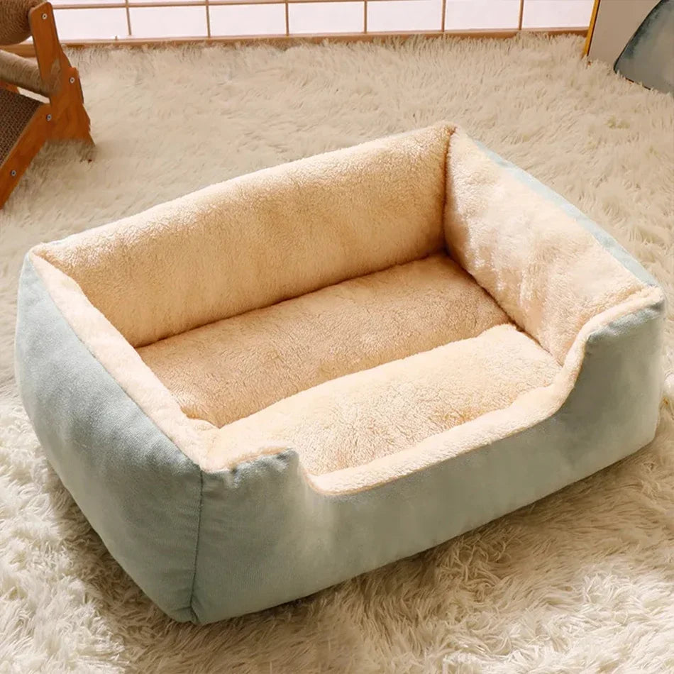 Soft Plush Cat Bed – Breathable Sleeping Cushion for Cats & Small Dogs