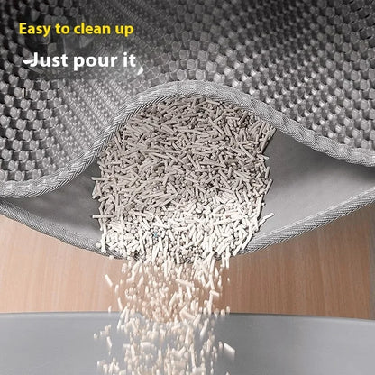 Heavy-Duty Cat Litter Mat – Waterproof Double-Layer Washable Floor Mat