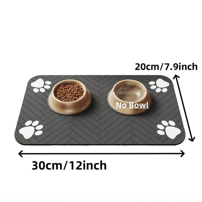Absorbent Pet Feeding Mat – Waterproof Non-Slip Placemat for Dogs & Cats
