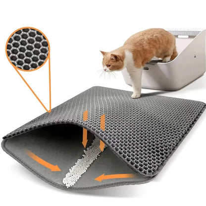 Pet Cat Litter Mat Waterproof Double Pad Products For Cats Accessories
